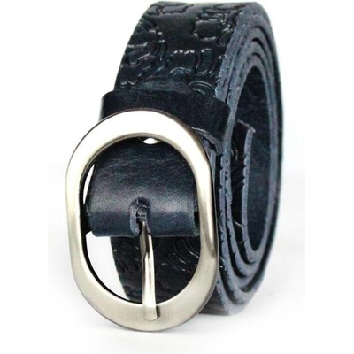 Dámský kožený pásek DM-2 5-21-28 tmavě modrý