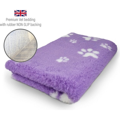 DRYBED Premium Vet Bed fialový + biele labky