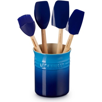Le Creuset Прибори за готвене, комплект от 4 бр. , със стойка, AZURE, Le Creuset (LECR79003002200000)