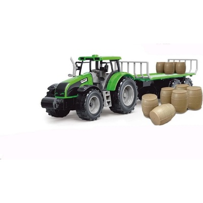 Alltoys Traktor na zotrvačník s cisternou červený