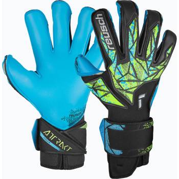 Reusch Вратарски ръкавици Reusch Attrakt Aqua Evolution черни/флуоресцентни/аква