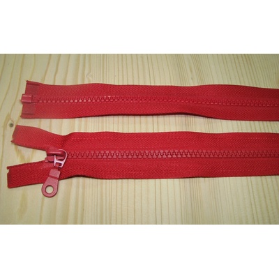 Zips kostenný červená 5mm deliteľný 75cm
