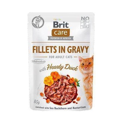 Brit Care Cat Fillets in Gravy with Hearty Duck 24 x 85 g