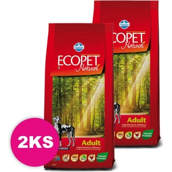 Ecopet Natural Dog Adult Maxi 2 x 14 kg