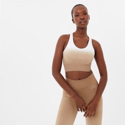 USA Pro Seamless Ombre Sports Bra - Desert/White