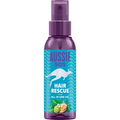 Olej na Vlasy Aussie SOS Hair Rescue Vše-v-1 100 ml - Hydratace na 100 Hodin