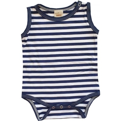 Body BAMBUS navy námořník tílko