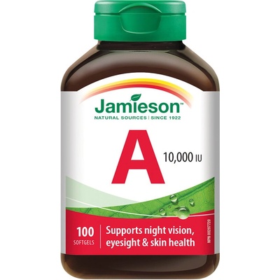 Jamieson Vitamín A 10 000 IU 100 kapsúl