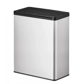 EKO-Europe EKO Кош за разделно събиране ESSENTIAL TOUCH - 2 х 20 л - хром мат (EKO 811840 - Matt s/s black)