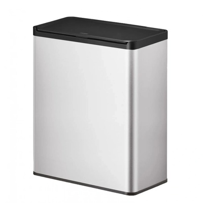 EKO-Europe EKO Кош за разделно събиране ESSENTIAL TOUCH - 2 х 20 л - хром мат (EKO 811840 - Matt s/s black)