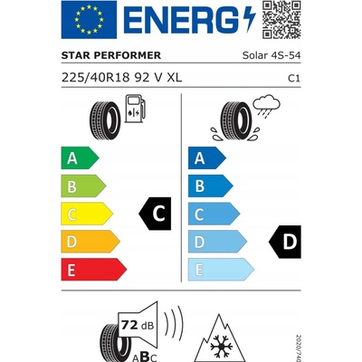 Star Performer Solar 4S 225/40 R18 92V