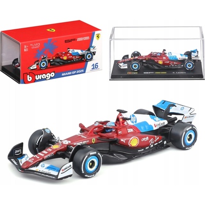 Bburago Ferrari SF-25 16 Charles Leclerc Miami GP 2025 1:43