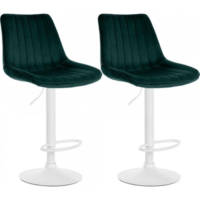 Design-Shop Toni zamat Zelená / biely rám 2 ks