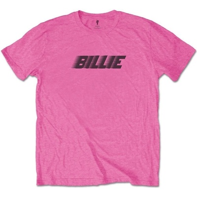 Billie Eilish tričko Racer Logo & Blohsh ružové