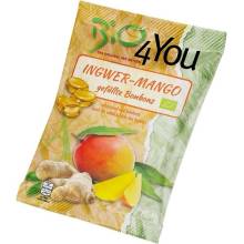 BIO4You Bonbóny zázvor mango 75 g