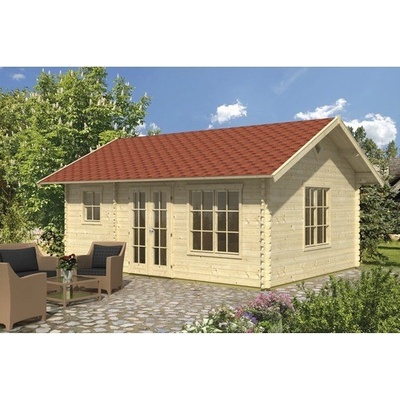 SKAN HOLZ Esbjerg 2 420 x 560 cm vč. střešního skladovacího prostoru přírodní – Zboží Dáma