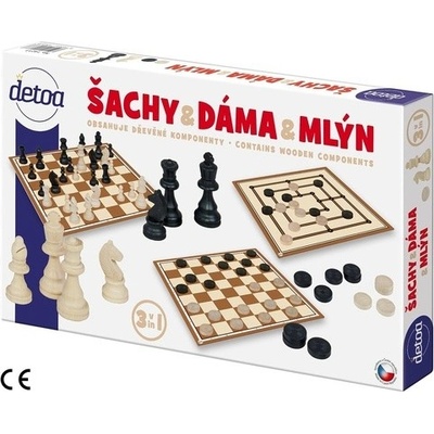 Šachy &amp; dáma &amp; mlýn