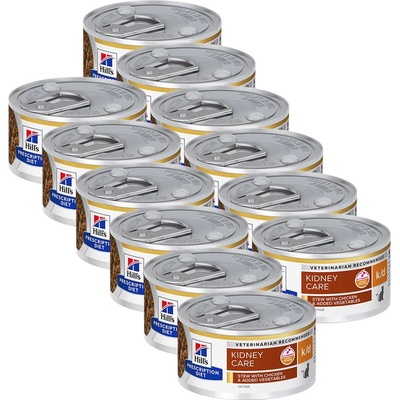 Hill's Hill s Prescription Diet k/d Stew Грижа за бъбреците консерви за котки 12 x 82 г