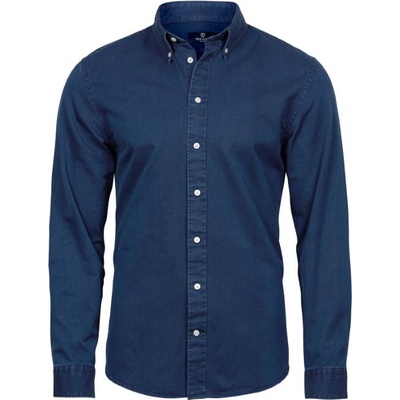 TEE JAYS tj4002 / Мъжка риза с дълъг ръкав от дънков сапър - индигово синьо m (18400211402)