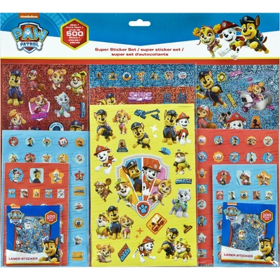 Karton P+P Paw Patrol veľká sada nálepiek 500 ks