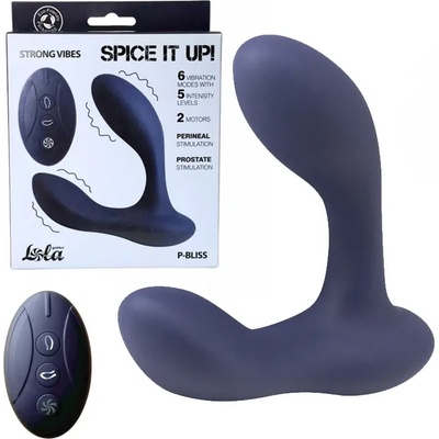 Простатен масажор, мощен и гъвкав, 2 мотора, 11см - Spice it Up P-Bliss (8022-03LOLA)