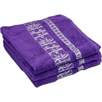 Textilomanie 2x osuška BAMBOO 70 x 140 cm fialová