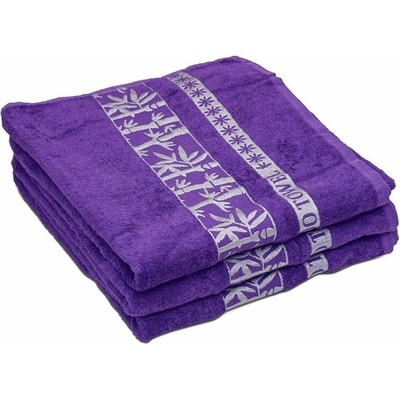 Textilomanie 2x osuška BAMBOO 70 x 140 cm fialová