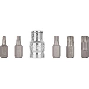 GEKO Комплект битове spline m5-m12 с адаптер 61559 (g10042)