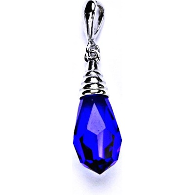 Čištín stříbrný přívěšek, krystal cobalt saphire P 1200/22