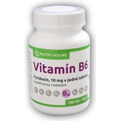 Nutri House Vitamín B6 Pyridoxín 10mg 100 tabliet