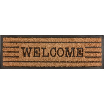ESSCHERT DESIGN BEST FOR BOOTS s kokosovým vláknem a nápisem Welcome přírodní s černou 75 x 25 cm