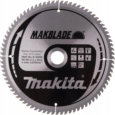 Makita Pilový kotouč Makblade 260x30 80 zubů B-32845