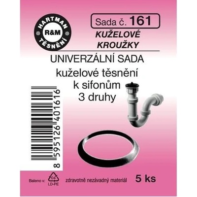 HARTMAN těsnění univerzální, kuželkové kroužky 5ks, sada č. 161