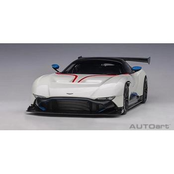 AUTOart Aston martin vulcan (stratus white w/ blue stripes)