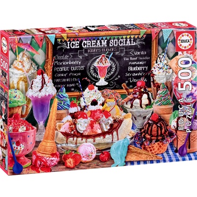 Educa Пъзел Educa от 500 части - Магазин за сладолед (EDU20251)