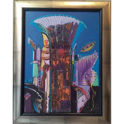 Абстрактна картина " Миг във времето"