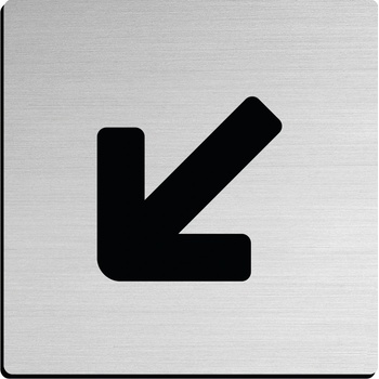JNF - PIKTOGRAM ŠÍPKA DO ROHU IN.26.217 NEM - nerez matná | MP-KOVANIA.sk