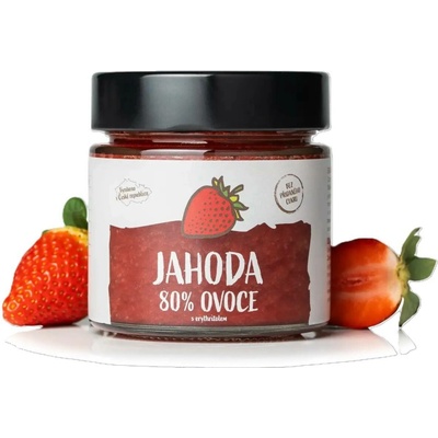 NaturalProtein Jahodový džem 190 g