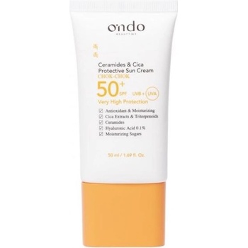 Ondo Beauty 36.5 Слънцезащитен крем за лице Ceramide & Cica, SPF50+, 50 ml