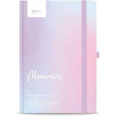 Blok A5 100l 80g Dictionary Memories s gumou, linkovaný