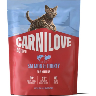 CARNILOVE ACTIVE Cat Dry Made with Salmon & Turkey for kittens 400 g