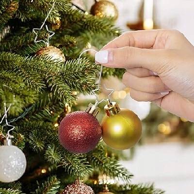 Arpex Vianočná Guľa hladká Hviezda 5 cm 12 ks