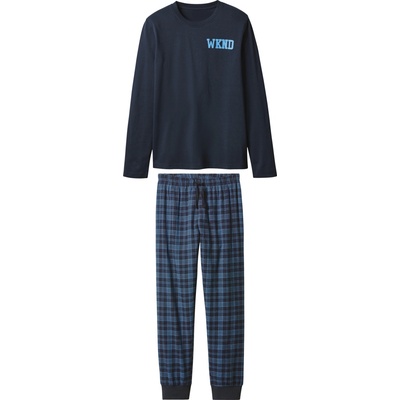 Esmara flanelové pyžamo navy modrá – Zboží Dáma