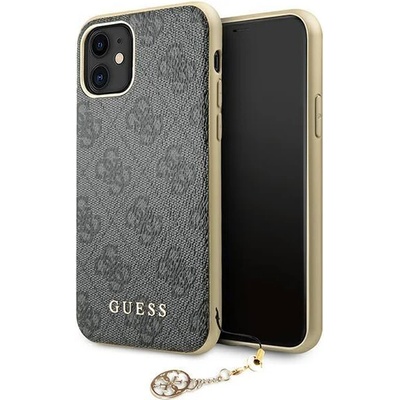 GUESS Кейс Guess GUHCN61GF4GGR за iPhone 11 6, 1" / XR grey/szary, твърд, 4G Charms Collection (GUE001463)