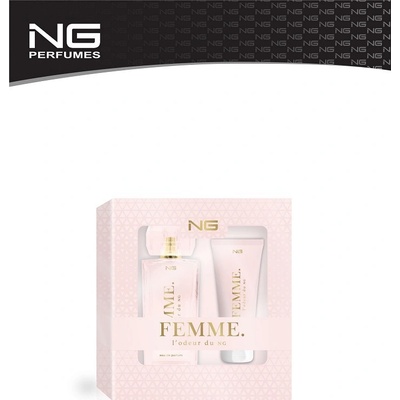 NG Perfumes Femme L Odeur du NG EDP 100 ml + sprchový gel 100 ml dárková sada