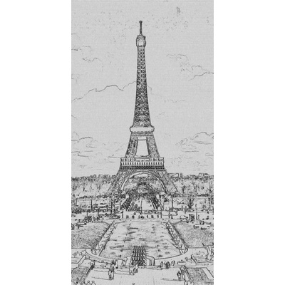 Dimex S-301 vliesová fototapeta na zeď Paris paint black rozměry 110 x 220 cm