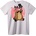 NOONEBRAND Тениска Сладко Мече с Розова Панделка - 3XL, White