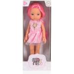 Moni Детска кукла Moni Toys - Pretty Doll, с розова коса, 33 cm (111805)