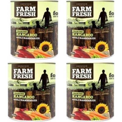 Farm Fresh Dog Kangaroo with Cranberries 4 x 800 g