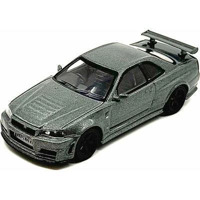 MINI GT Nissan Skyline GT-R Dark Metal Gray (NISMO BNR34 CRS Version) 1:64